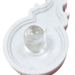 Pure Sphatik shivling with Makrana White jalehari Yoni