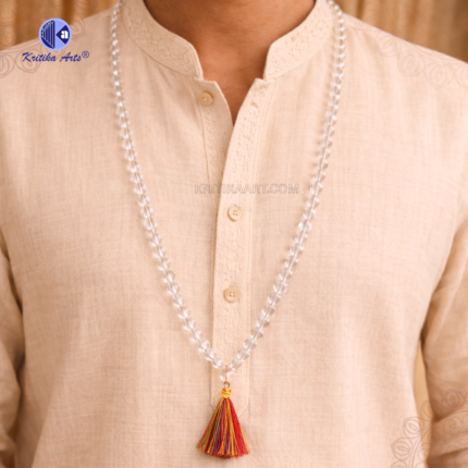 Sphatik Mala 8mm Diamond Cut