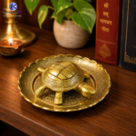 Brass Tortoise with Plate Deluxe Quality | Feng Shui Vastu Turtle Idol for Wealth, Prosperity & Positive Energy | Lucky Tortoise for Home & Office Decor - Image 5