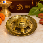 Brass Tortoise with Plate Deluxe Quality | Feng Shui Vastu Turtle Idol for Wealth, Prosperity & Positive Energy | Lucky Tortoise for Home & Office Decor - Image 3