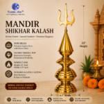 ,Brass Mandir Shikhar Kalash 16 & 21 Inch – 3-4 Kalash Bowl Temple Top by Kritika Arts® - Image 4