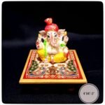 Pagdi Ganesha Marble Handicraft Set