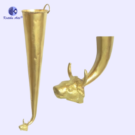 Brass Gaumukhi Shringi for Shiv Rudrabhishek