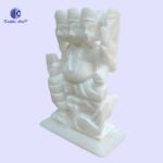 'Pure White Italian Alabaster Kartik Ji Murti (5 Inch) | Hand-Carved Premium Kartik Ji Statue - Image 2