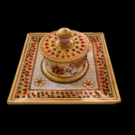 Tilak Roli/ Sindur Dibia Marble Handicraft Set