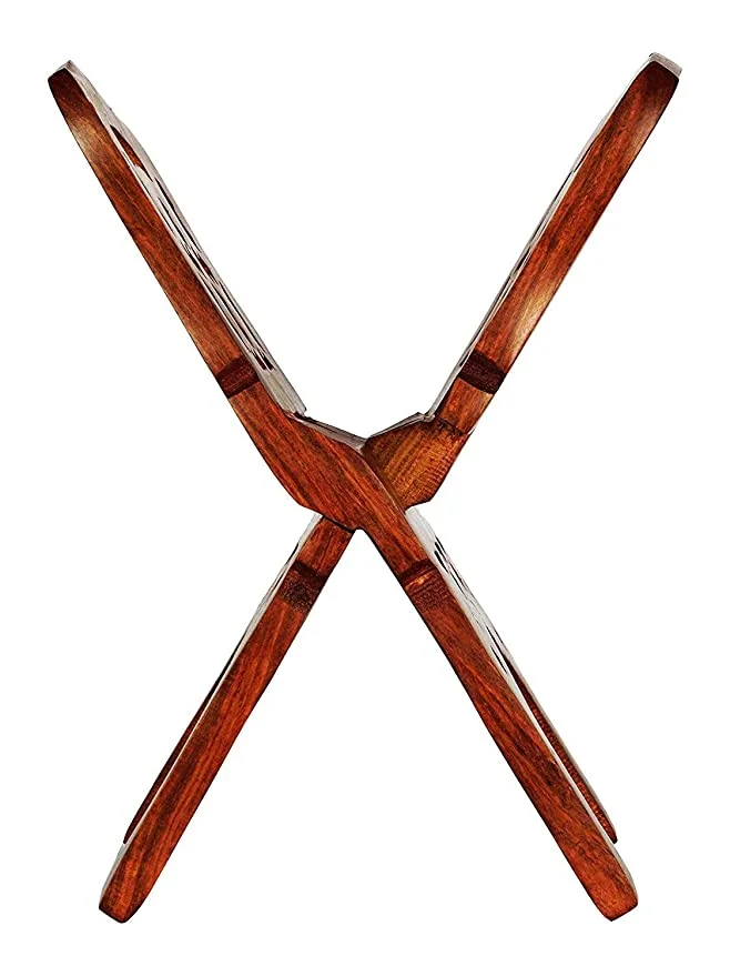 Sheesham Wood Vyas Rehal (Wooden Holy Book Stand) - Image 3
