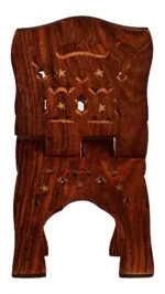 Sheesham Wood Vyas Rehal (Wooden Holy Book Stand) - Image 4