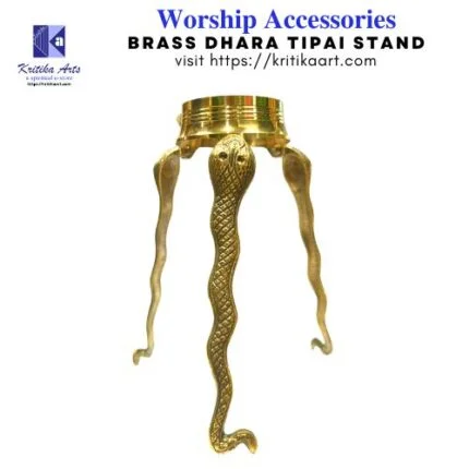 Brass Shivling Jal Dhara Tipai Stand for Lota