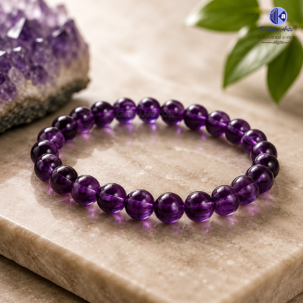 lab certified natural amethyst bracelet