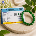 Green Jade 10mm Quartz Bracelet with Lab Certificate