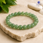 Green Jade 8mm Quartz Bracelet | Lab Certified Natural Healing Crystal Bracelet for Men & Women - Image 3