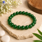 Green Jade 10mm Quartz Bracelet | Lab Certified Natural Healing Crystal Bracelet for Men & Women - Image 3