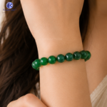 Green Jade 10mm Quartz Bracelet | Lab Certified Natural Healing Crystal Bracelet for Men & Women - Image 2