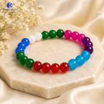 Multy Onyx Quartz Bracelet with Lab Certificate