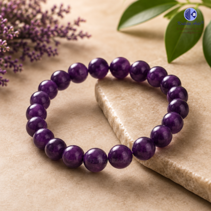 lab certified purple onyx quartz bracelet