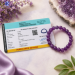 Lab Certified Purple Onyx Quartz Bracelet | Natural Healing Crystal Bracelet for Men & Women - Image 3