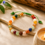 Rudraksh Onyx Quartz Rakhee Bracelet - Image 3