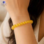 Yellow Jade Onyx Quartz Bracelet | Lab Certified Natural Healing Crystal Bracelet for Men & Women - Image 2