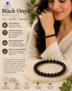 Black Onyx Quartz Bracelet