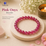 Pink Onyx Quartz Bracelet - Image 3