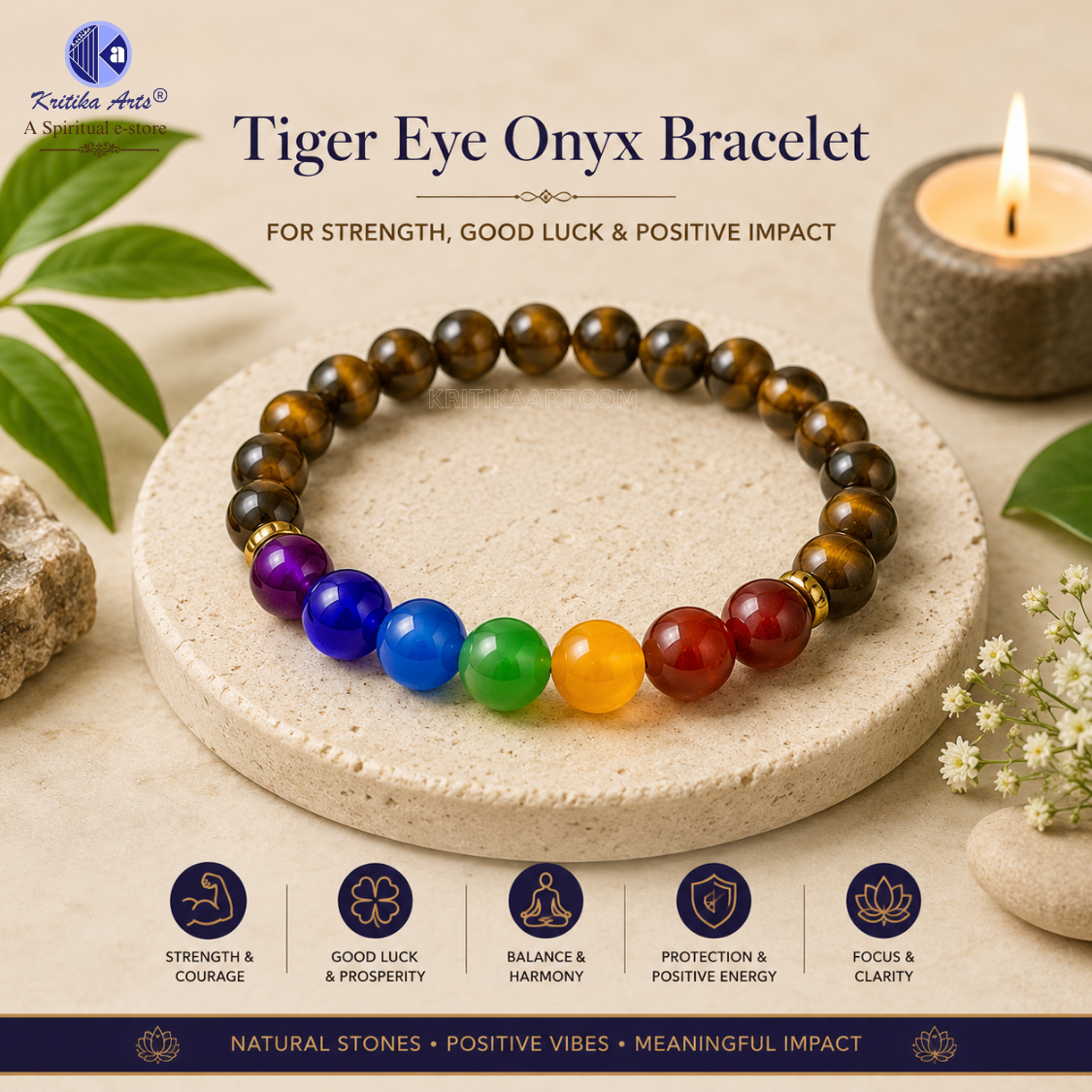 Tiger Eye Onyx Quartz Bracelet Tiger Eye Onyx Quartz Bracelet