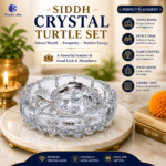 Pure Crystal Glass Turtle Set – 4 Inch Vastu Feng Shui Tortoise for Home & Office Decor - Image 5