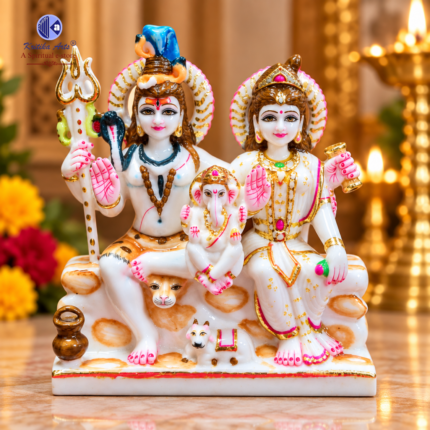 Premium 9 Inch Gouri Shankar Ganesh idol Super Fine Quality