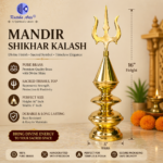 ,Brass Mandir Shikhar Kalash 16 & 21 Inch – 3-4 Kalash Bowl Temple Top by Kritika Arts® - Image 2