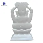 ,Elegant Pure White Shree Ganesh Murti - Image 4