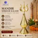 ,Light Weight Small Mandir Kalash (5” to 16”) | 1–4 Kalash Step Design | Pure Brass Shikhar Top by Kritika Arts® - Image 2