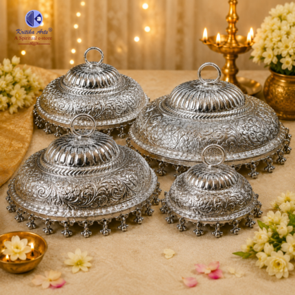 Large Temple Chatra 12-18 Inch | German Silver Chhatra for Hindu Deities