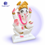 ,*Handcrafted White Italian Marble Shree Ganesh Murti Small size - Image 2