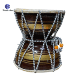 First quality Lord Shiva Damru with fiber body and pure leather – water resistant musical instrument by Kritika Arts.