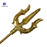 ,Pure Solid Brass Trishul – Handcrafted Trident of Lord Shiva - Image 2