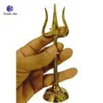 ,*Lord Shiva Trishul Small Sizes I Pure Gold Finish I Electroplated - Image 4