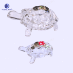 Pure Crystal Glass Turtle Set – 5 Inch Vastu Feng Shui Tortoise for Home & Office Decor - Image 4