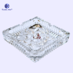 Pure Crystal Glass Turtle Set – 5 Inch Vastu Feng Shui Tortoise for Home & Office Decor
