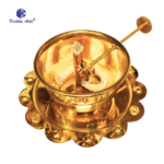 ,*Pure Brass Akhand Jyot Diya | Adjustable Bati & Glass Cover - Image 2