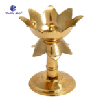 Pure Brass Lotus Diya (Kamal Deepak) for Diwali Puja and Home Decoration