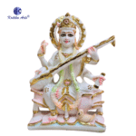 Poly Marble Ganesh Laxmi Saraswati Idol Set – 9 inch | Kritika Arts - Image 4