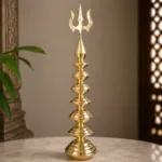 5 Feet Heavy Duty Brass Mandir Shikhar Kalash | 8 Kalash Layered Temple Dome Top | Pure Brass Temple Gumbad – Kritika Arts®
