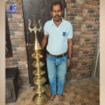 4 Feet Pure Brass Mandir Shikhar Kalash with Trishul | 7 Kalash Dome Top Design | Heavy Duty Brass Temple Gumbad by Kritika Arts® - Image 2