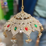 Divine Mata Chattra Gold Finish with Stone Work
