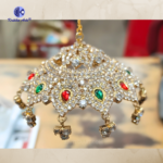 ,Divine Mata Chattra (Chhatra) – Decorative Crown Canopy for Durga / Lakshmi / Devi Idols – Gold Finish with Stone Work – Kritika Arts - Image 3
