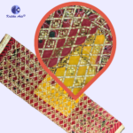 Peelia Odhani Mata Ki Chunari 40x72 Inch – Pure Cotton Rajasthani Gota Patti Jari Work Chunri for Navratri & Rani Sati Dadi - Image 2