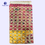Peelia Odhani Mata Ki Chunari 40x72 inch Rajasthani Gota Patti Work Cotton Chunri for Navratri and Rani Sati Dadi