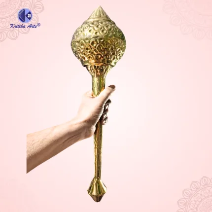 Pure Brass Hanuman Ji Gada 18 Inch