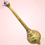 2 Feet Pure Brass Hanuman Ji Gada | 23 Inch Heavy Bajrangbali Gada | Temple & Murti Pooja Item - Image 3