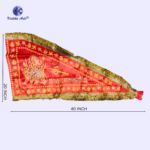 Mata Ka Jhanda 20x40 Inch | Durga Ji Jhanda | Premium Satin Cloth | Navratri & Temple Use - Image 2