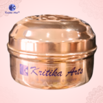 pure copper pooja dibia with lid